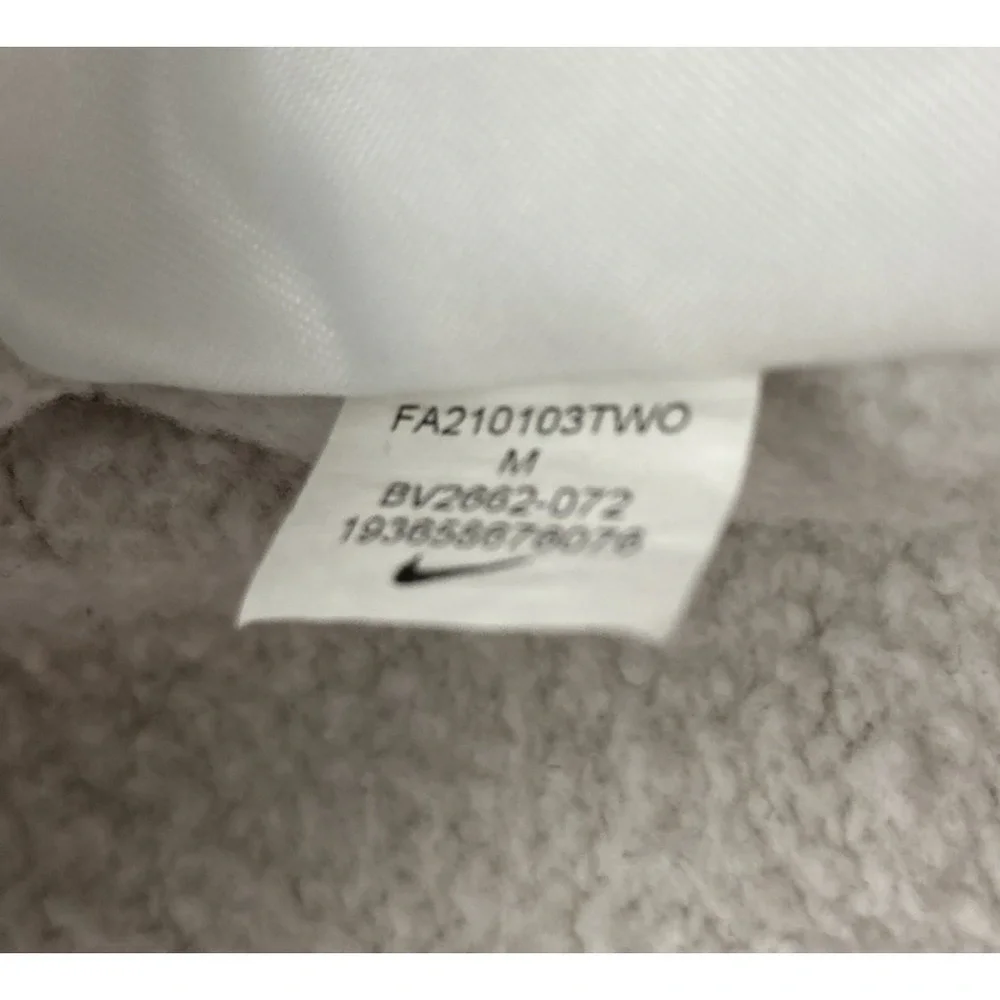 Nike Pullover Crewneck Sweatshirt Mens Medium Beige Logo BV2662-072